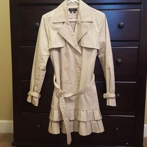 Tan Lightweight Ruffled Jacket
